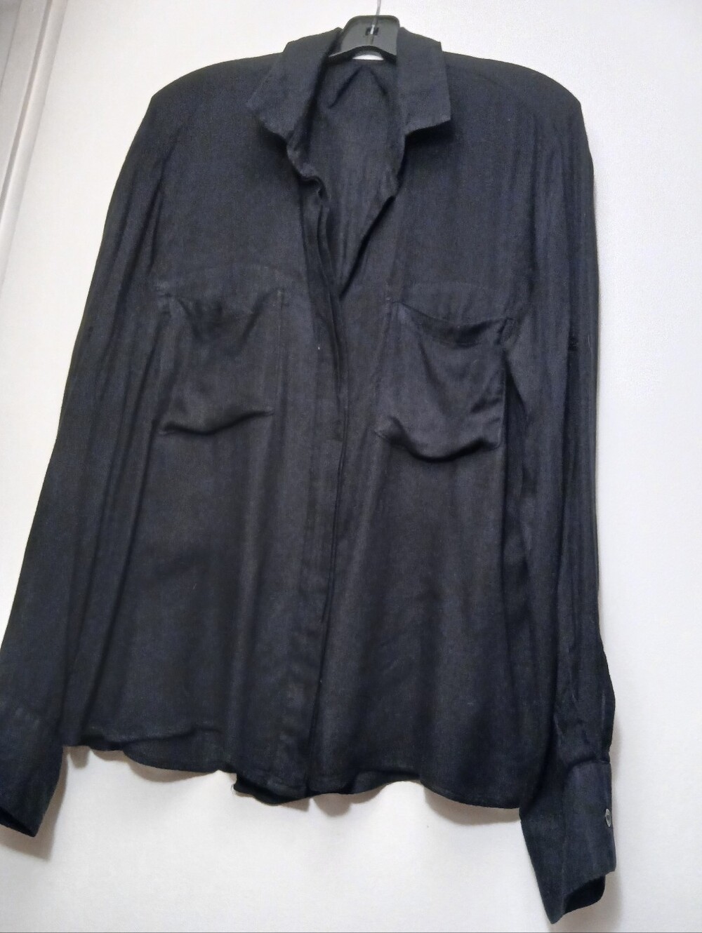 Bella Dahl Classic Black Black Button-Front Blouse
